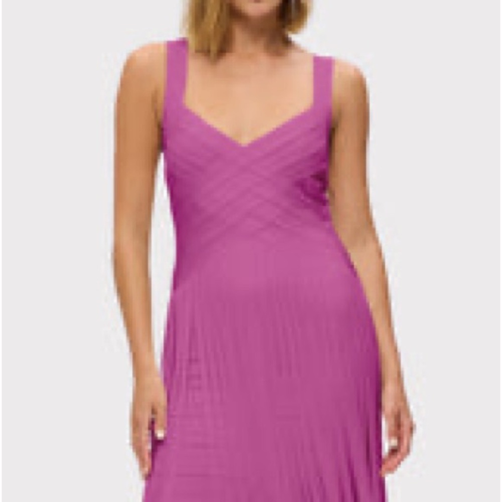 Herve Leger Purple Dress